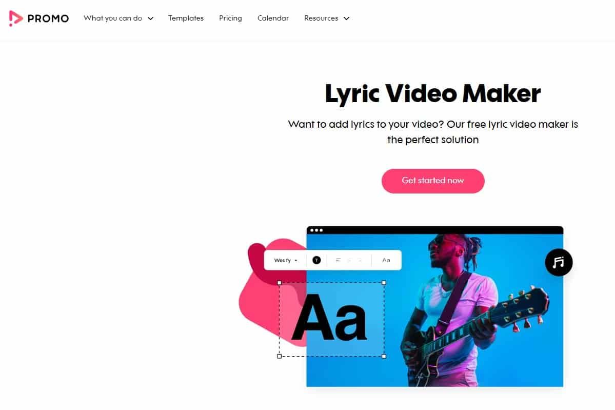 Lyric Video Maker Promo