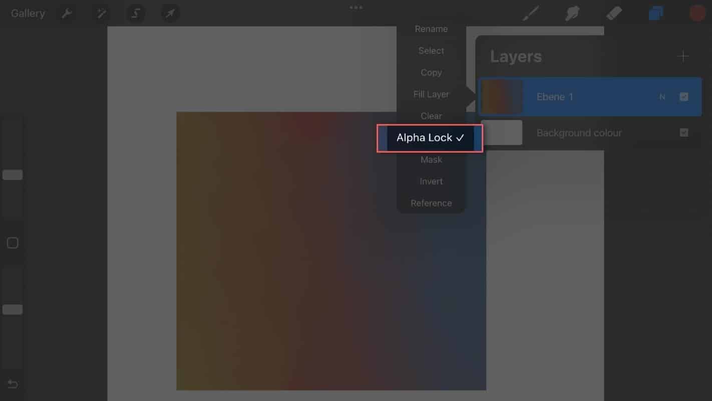 How To Blend In Procreate - Alpha Lock