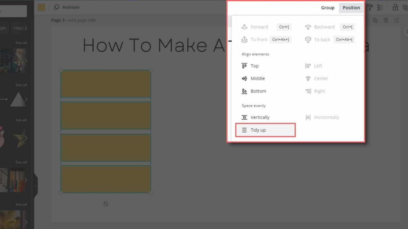 How To Insert A Table In Canva - Step 3