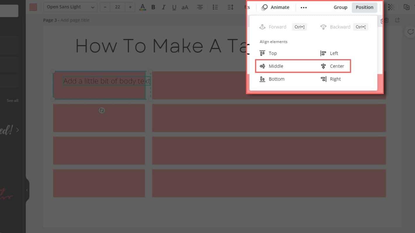 How To Insert A Table In Canva - Step 6