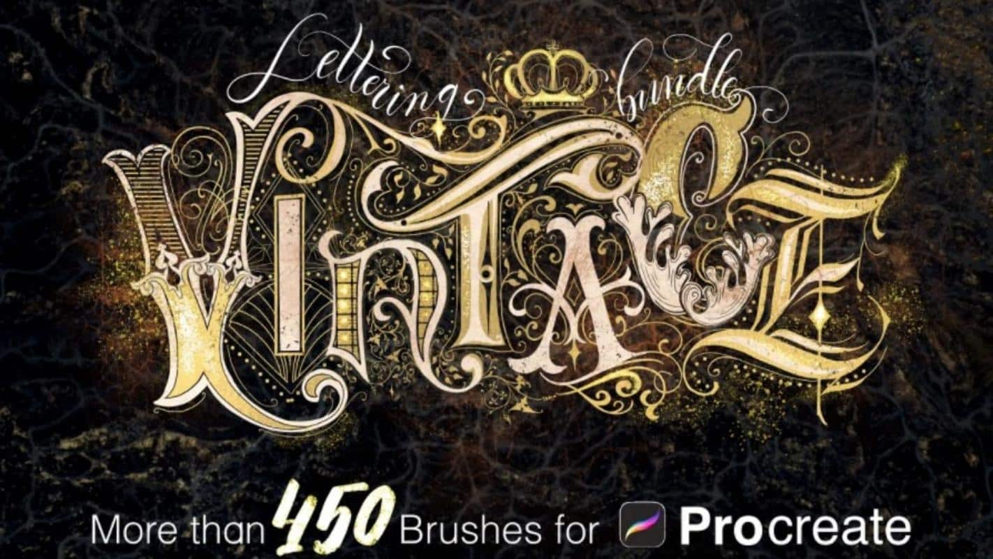 Procreate Lettering Brush - Vintage