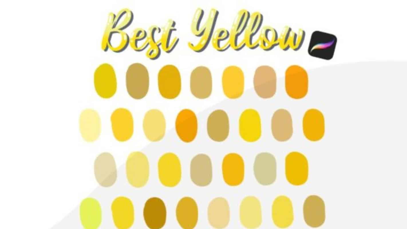 Procreate Palette Yellow 2
