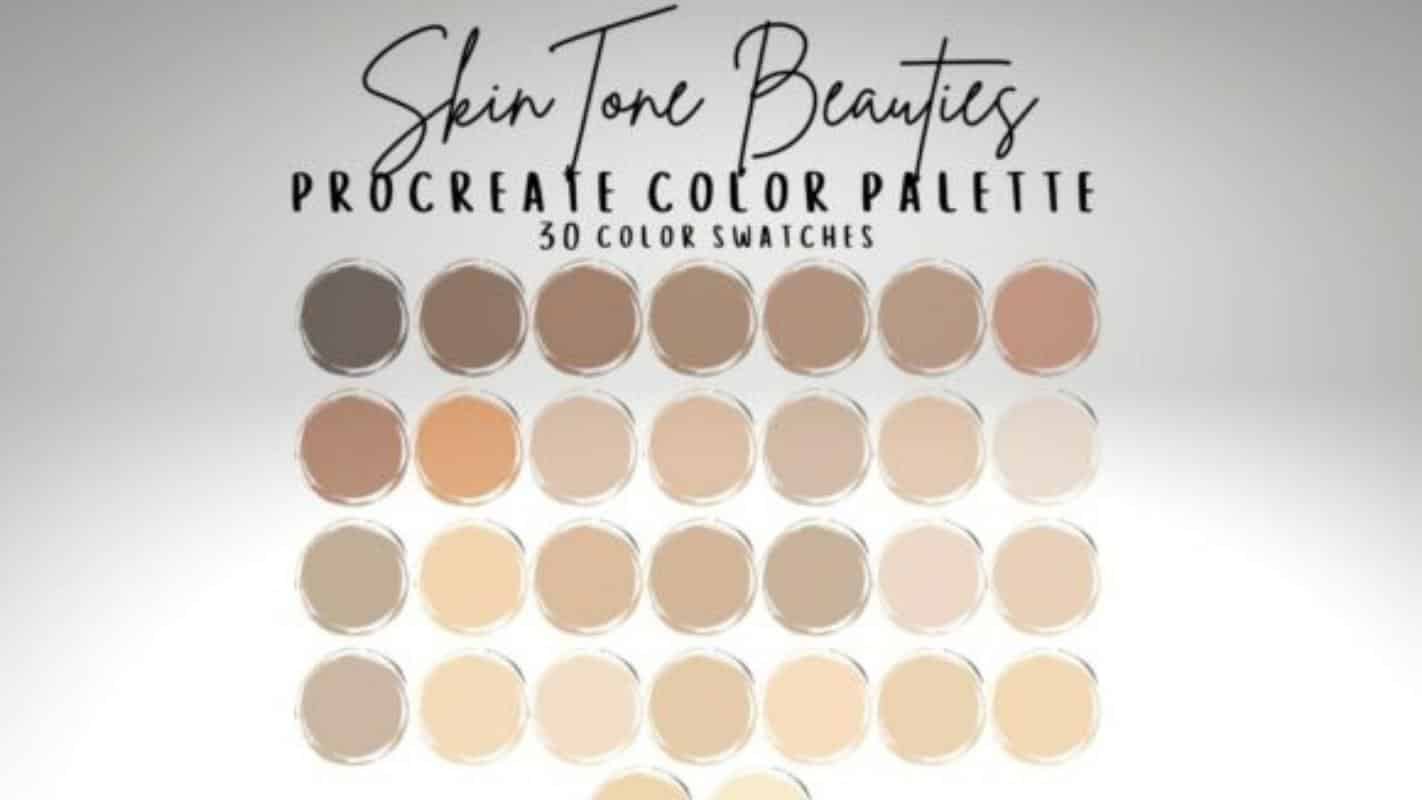 Skin Color Palette Procreate - Nr 1