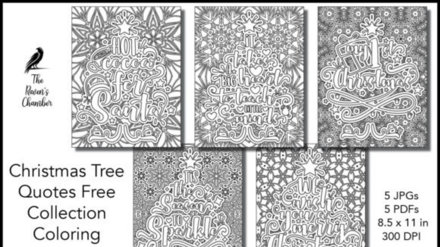 Christmas Tree Coloring Pages FREE - 7