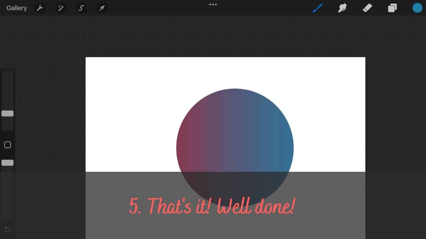 Fill With A Gradient In Procreate - 4