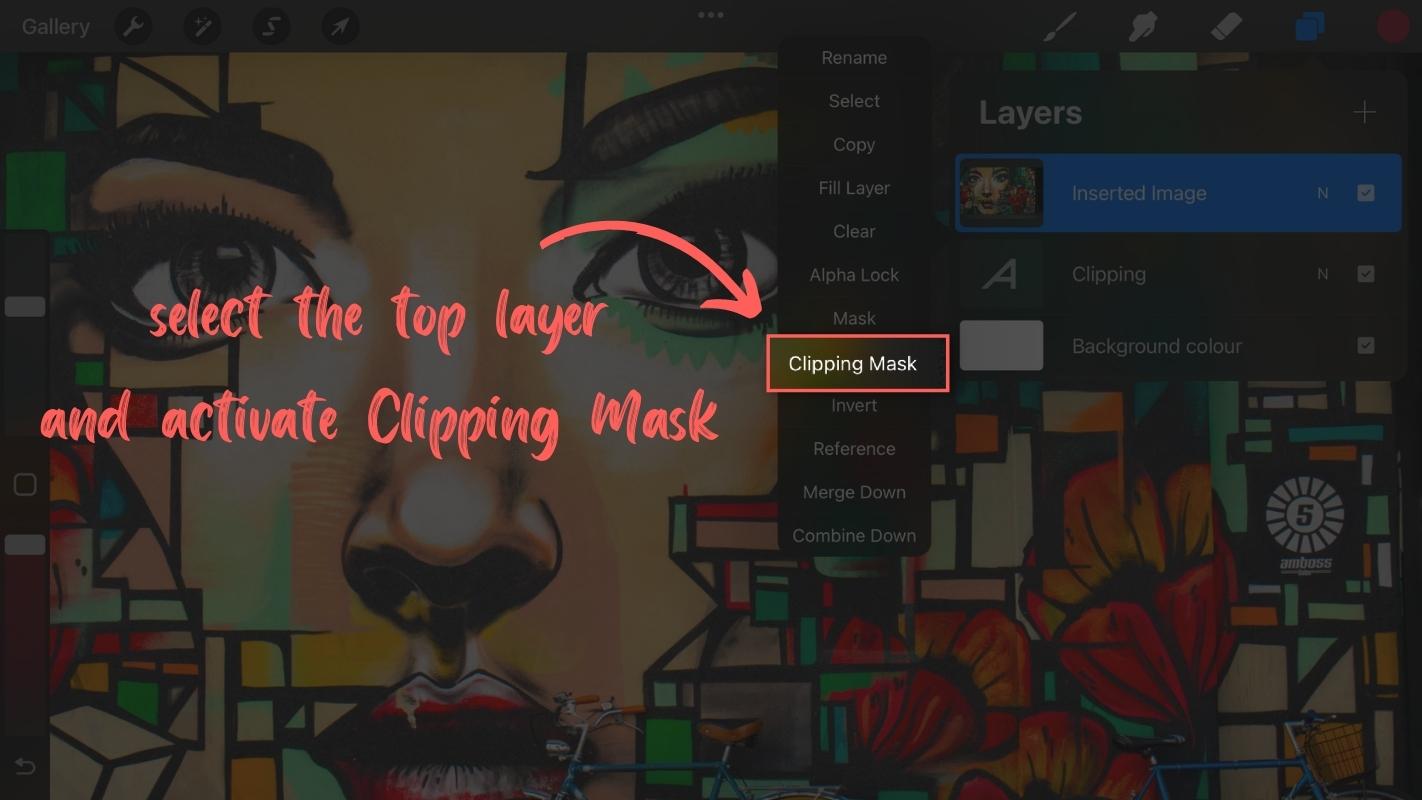How To Use A Clipping Mask In Procreate - Step 04