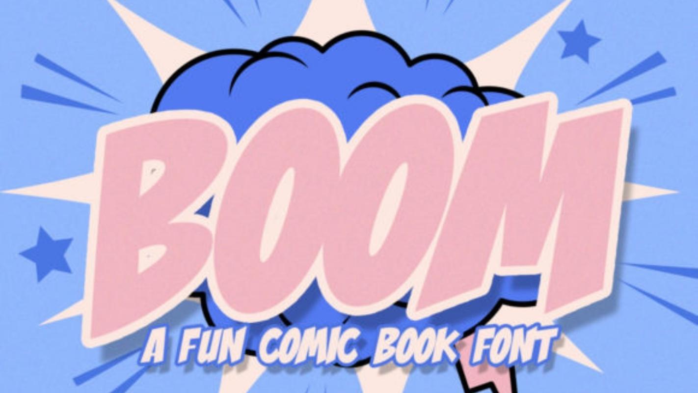 Procreate Font 14 - Boom Comic Font