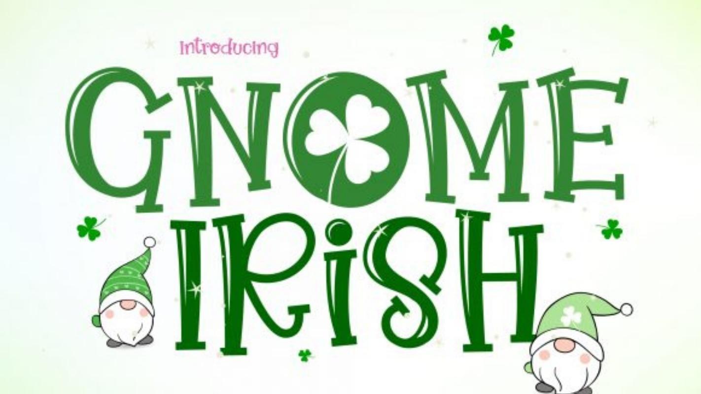 Procreate Font 16 - Gnome Irish Font