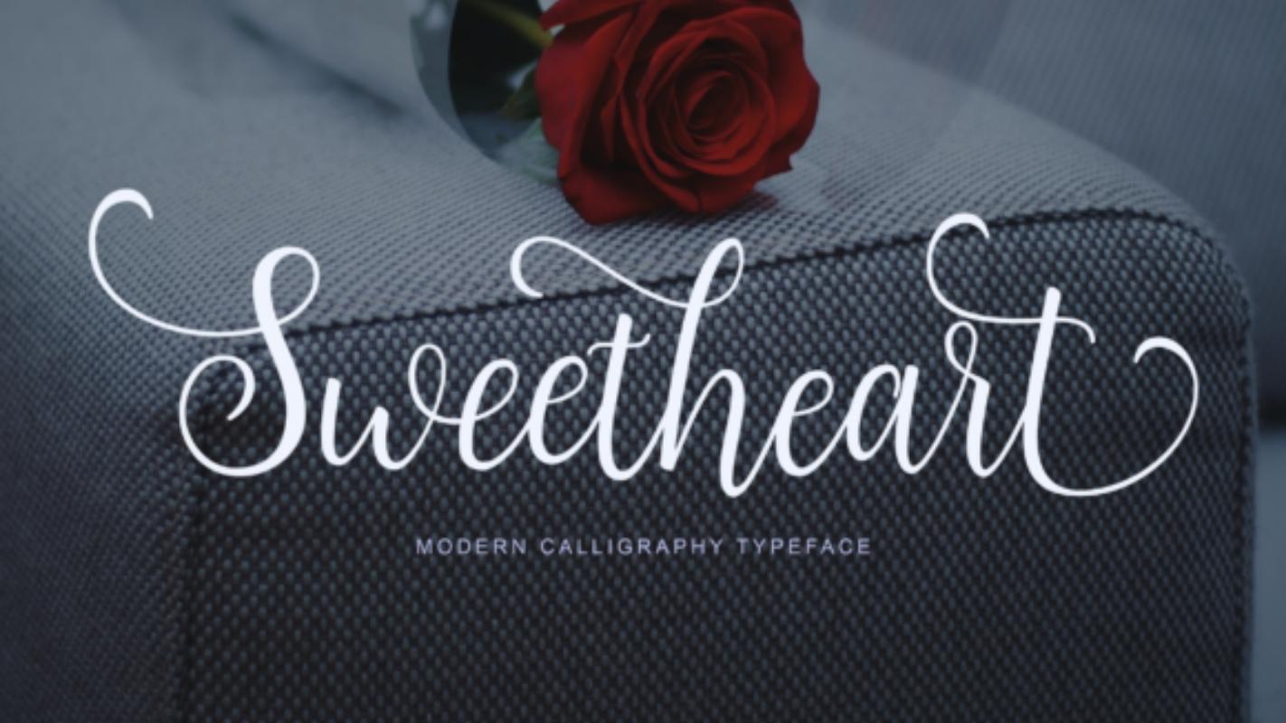 Procreate Font 3 - Sweetheart Font