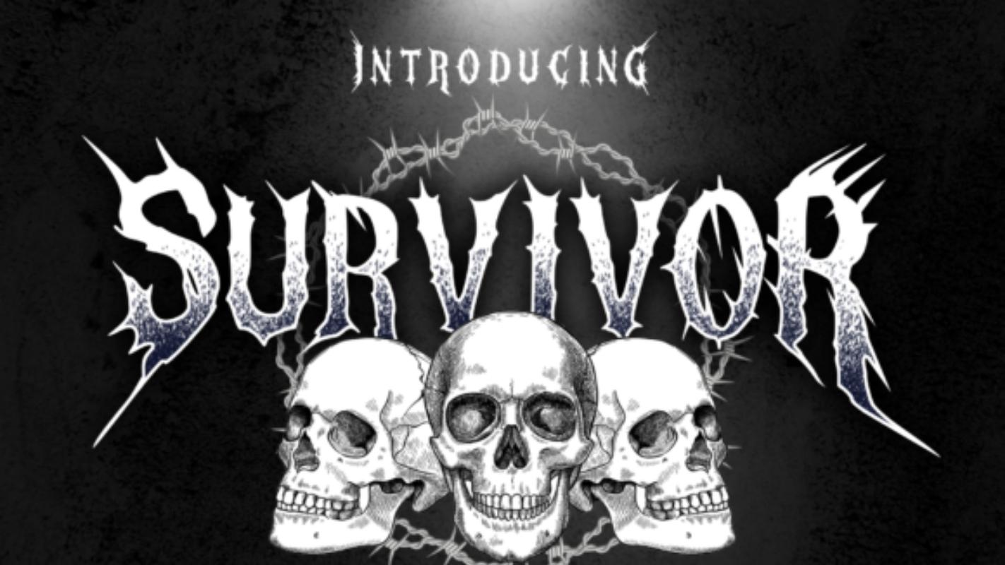 Procreate Font 8 - Survivor Font