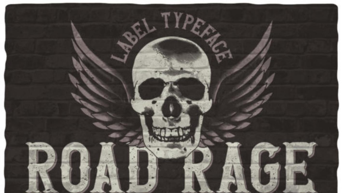 Procreate Font 9 - Road Rage Font