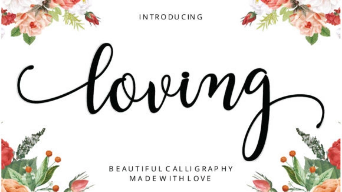 Procreate Free Font 21 - Loving Font