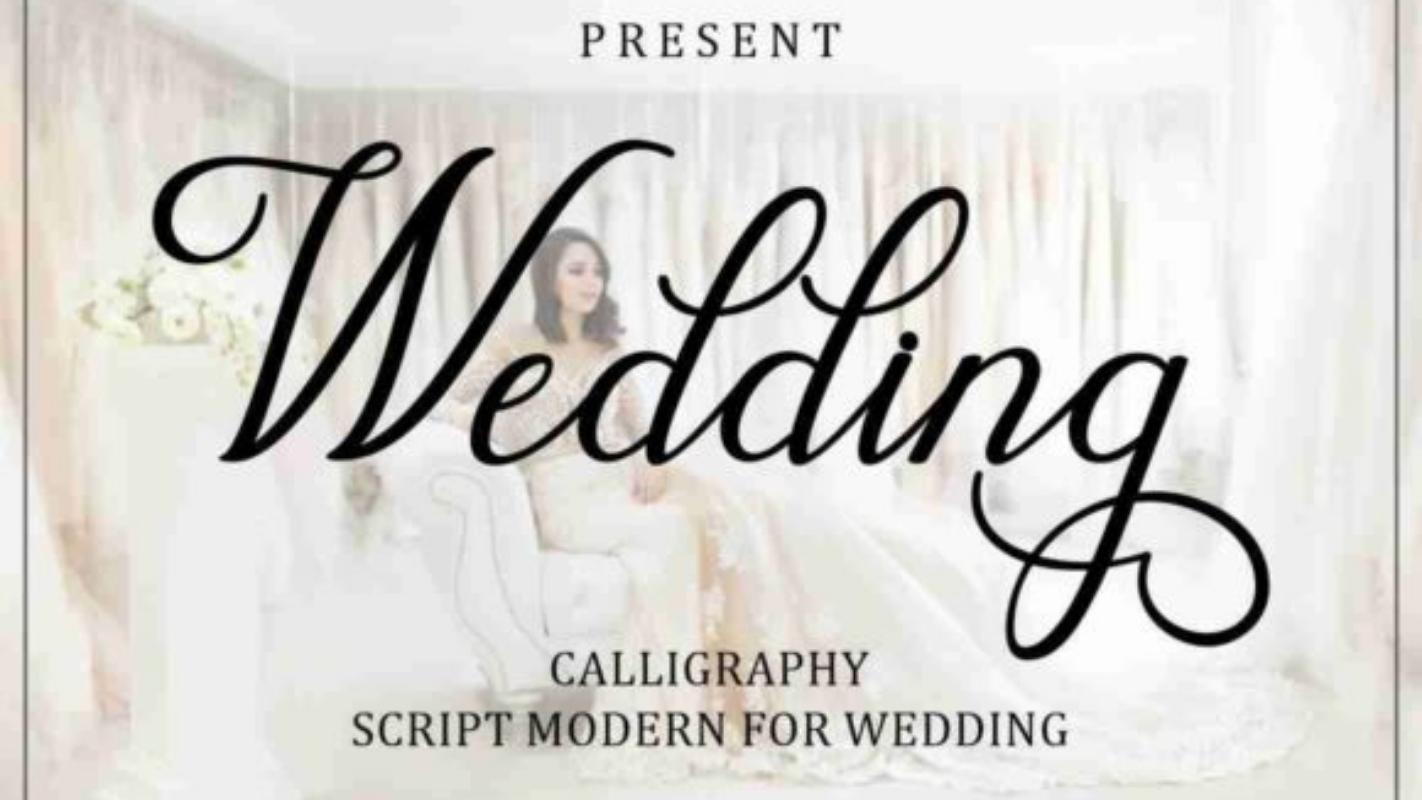 Procreate Free Font 23 - Wedding Font