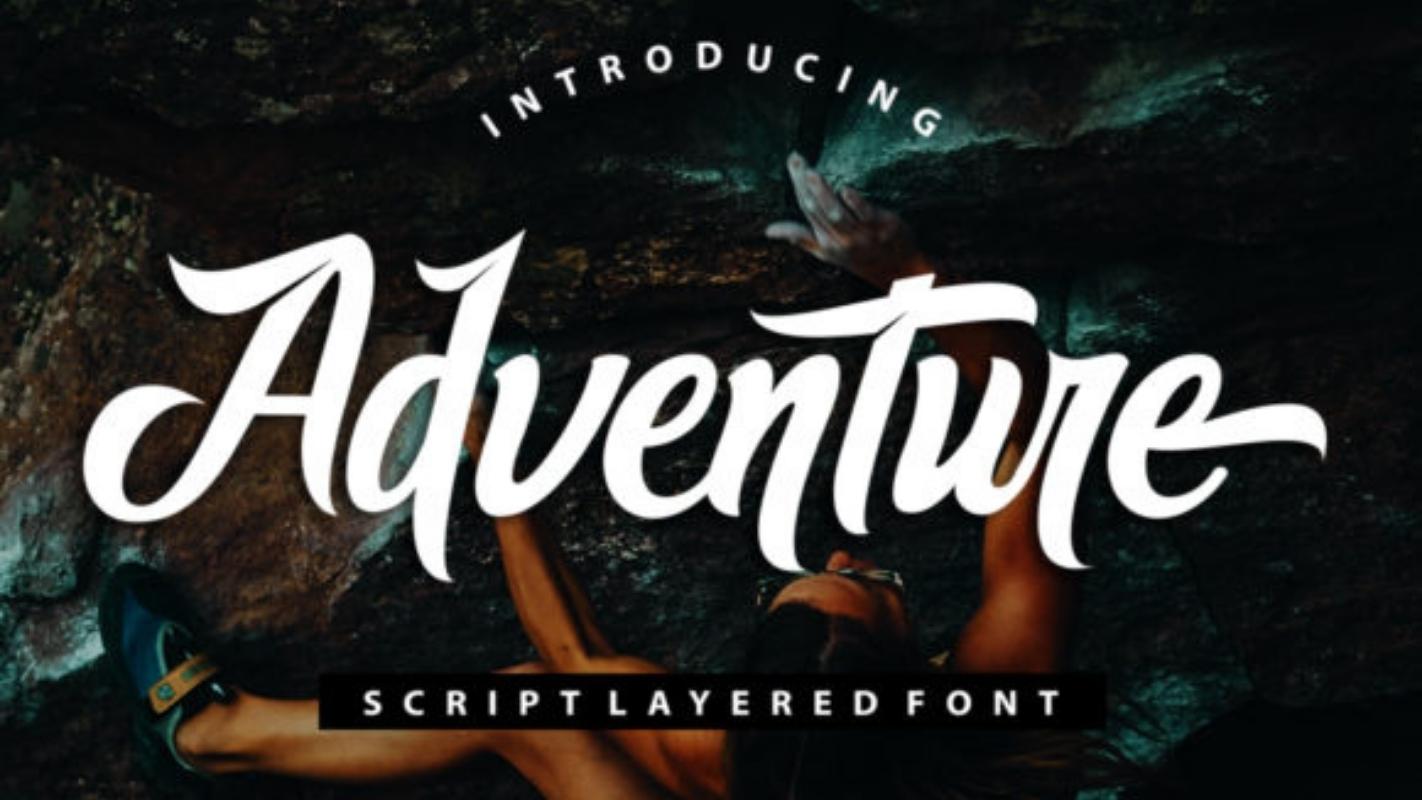 Procreate Free Font 24 - Adventure Font Font