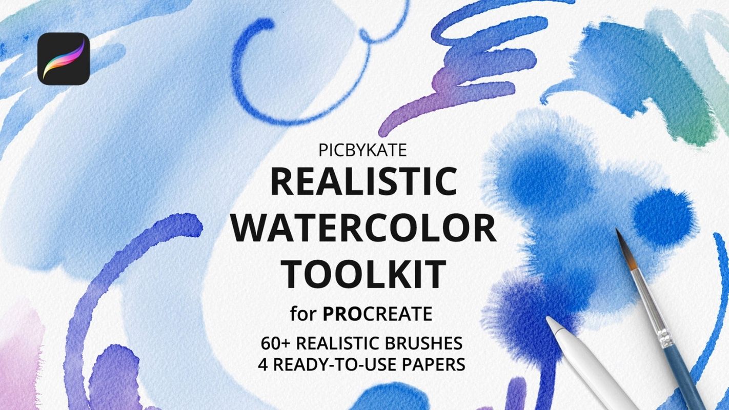 Procreate Watercolor Brush - 1