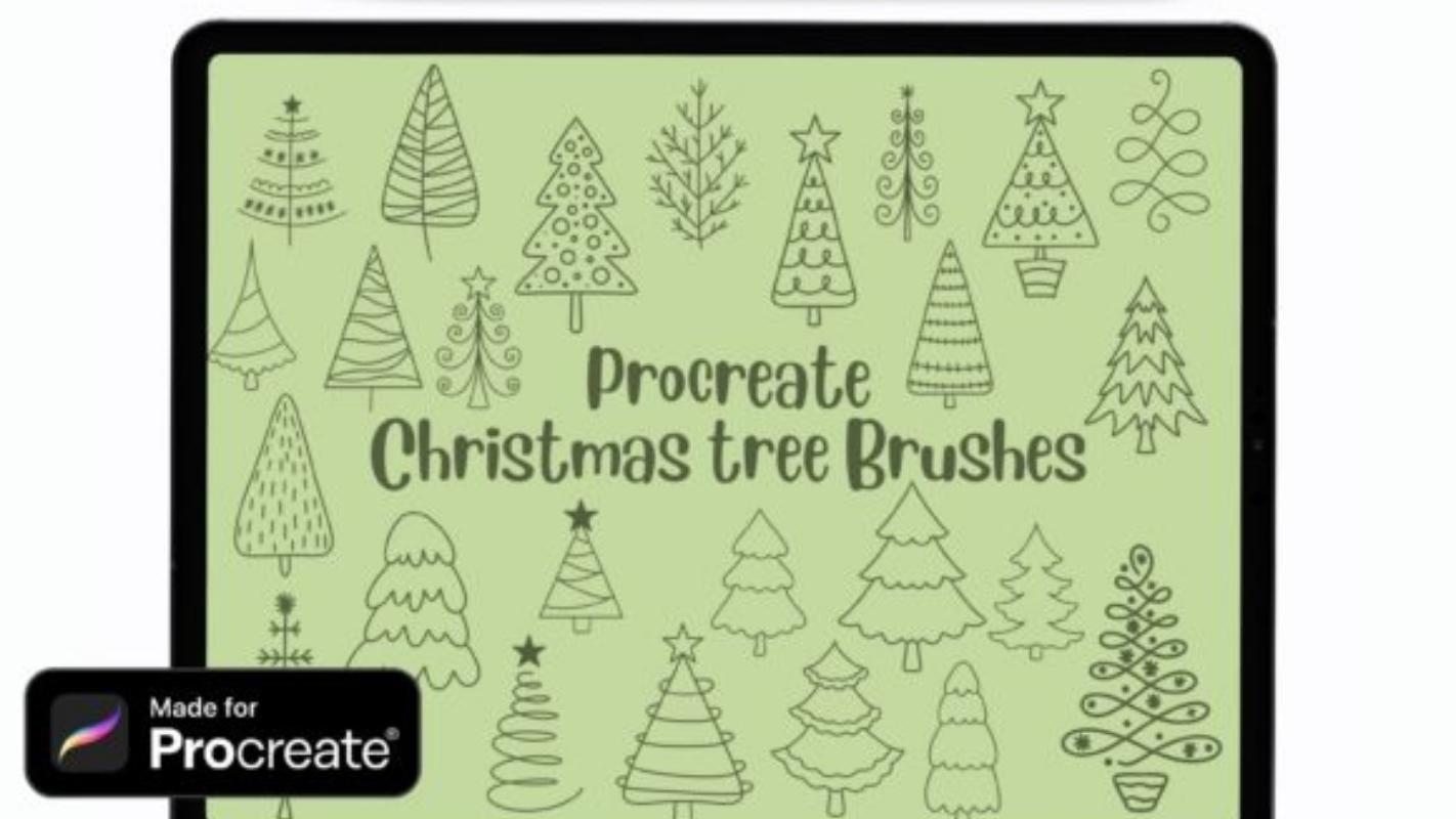 procreate tree brush pack