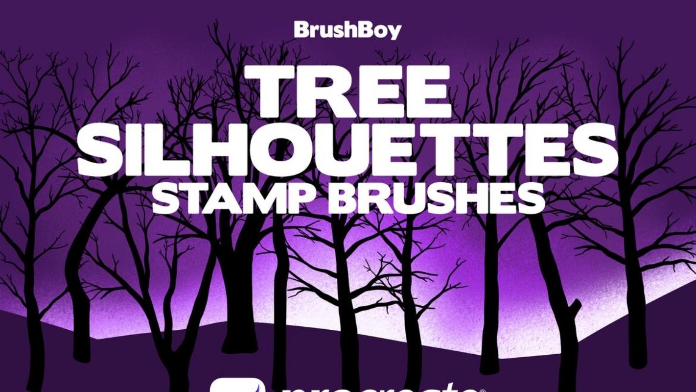 Tree Brush Stamps Procreate - 7