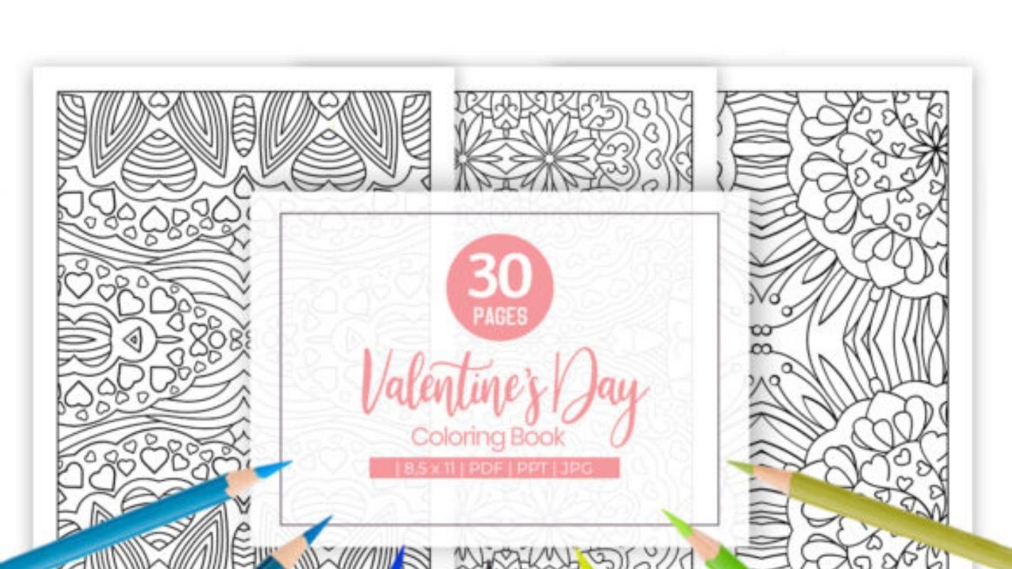 Valentine Coloring Pages for Adults - 13
