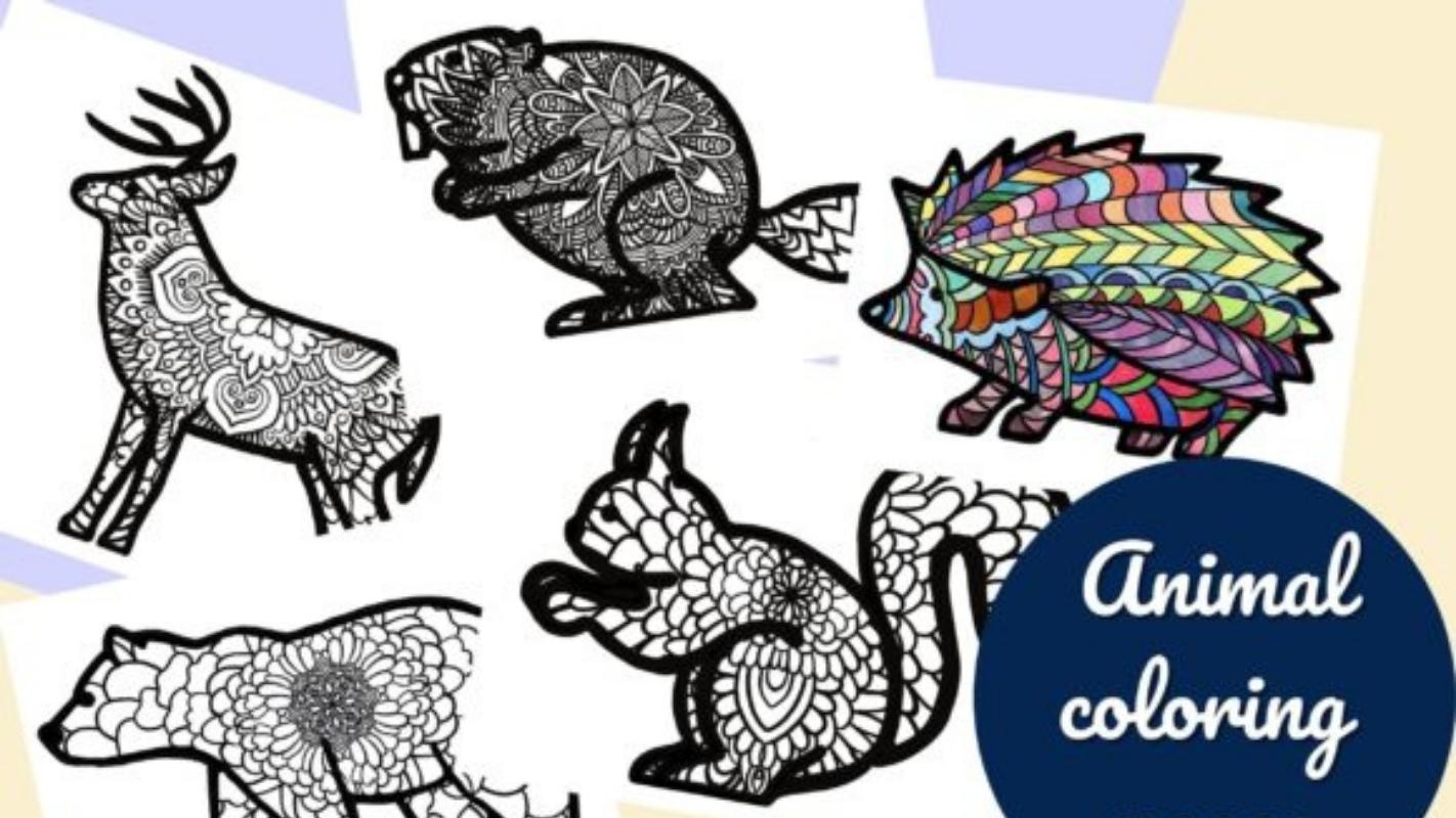 Zentangle Animal Coloring Book - 3