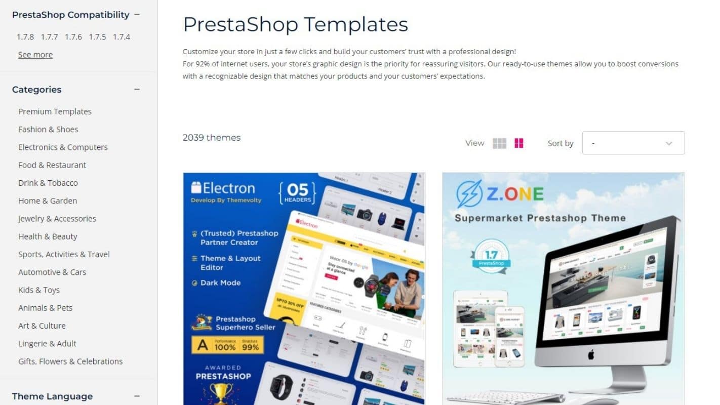 Shopify vs Prestashop - Prestashop Themes