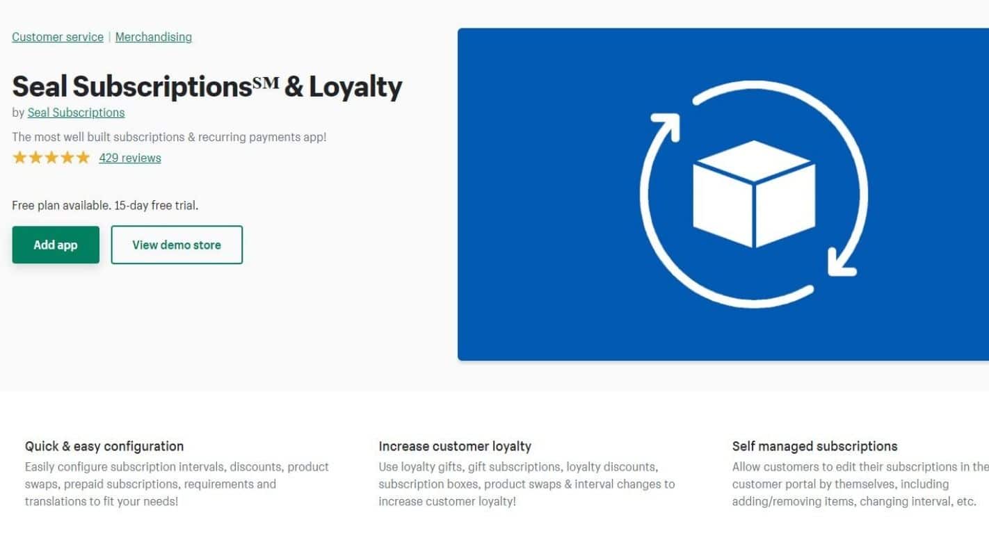 Shopify Subscription App - Seal Subscriptions
