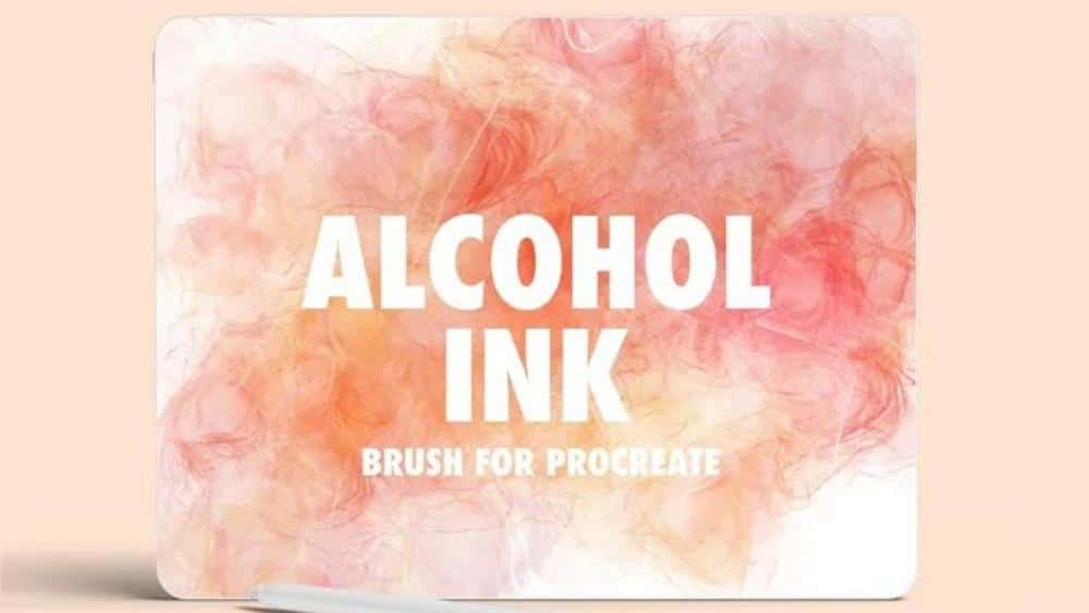 Alcohol Ink Procreate Brush - Procreate Inking Brushes