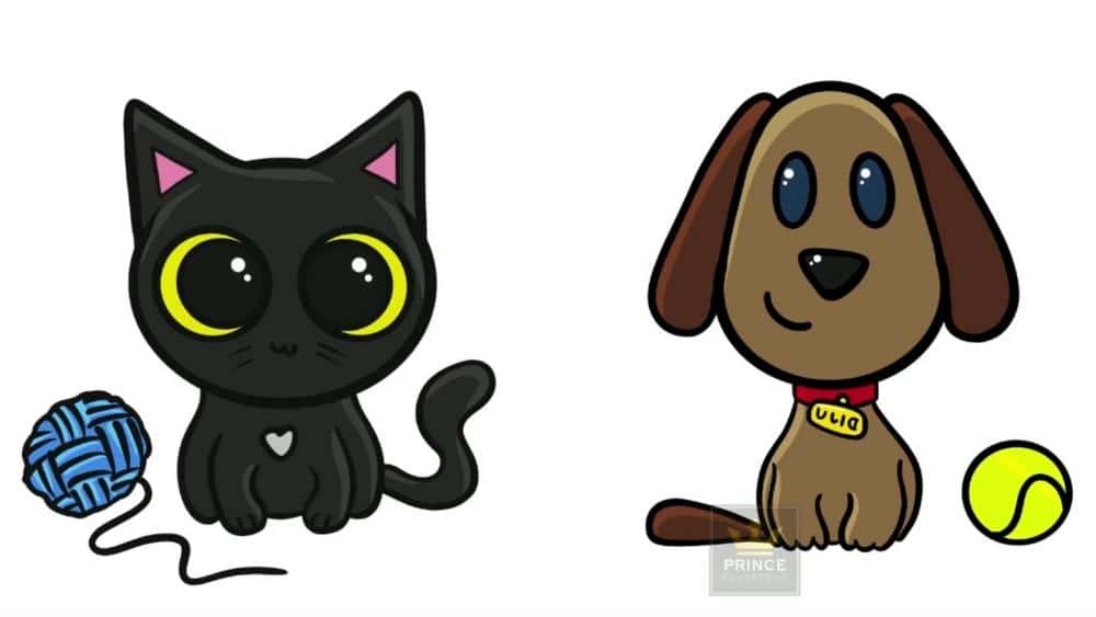 Drawing Cute Pets - Kitten and Puppy