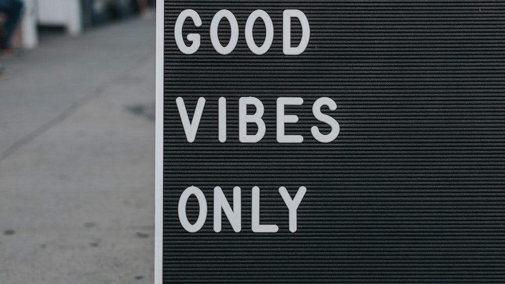 Embracing Good Vibes: A Sunset Strip Sign