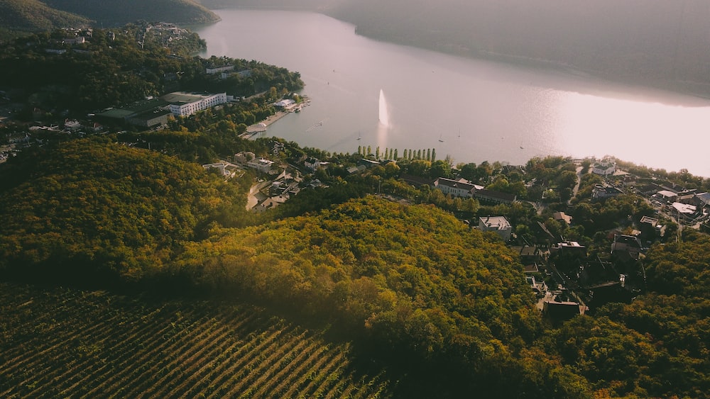 Enhancing Self Growth with a Serene Aerial View of a Lake