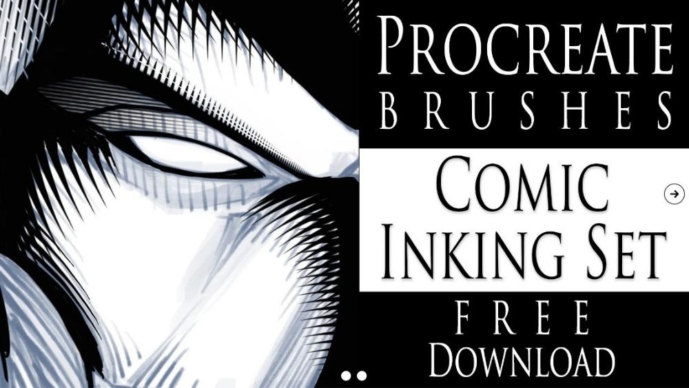Free Procreate Comic Brushes - 1