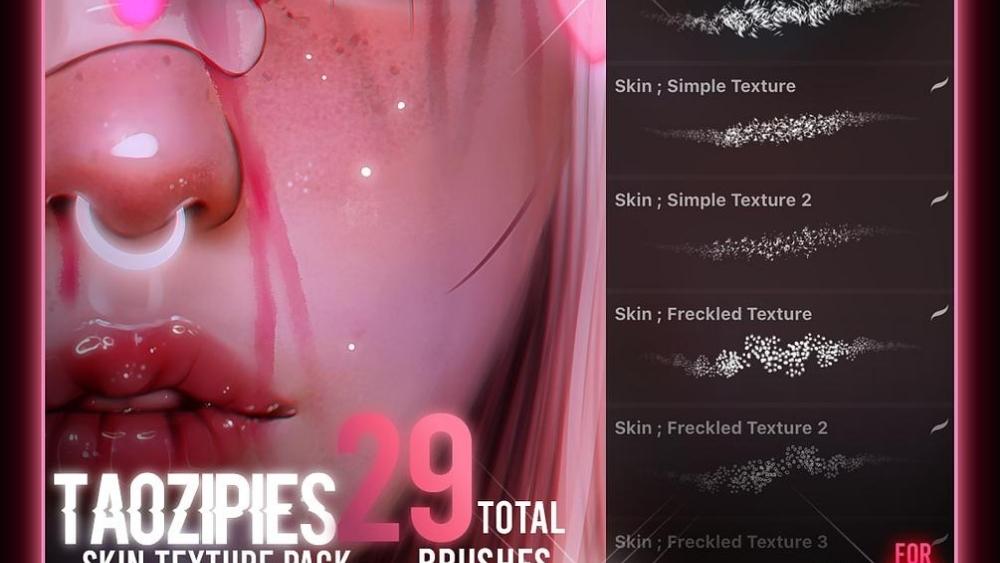 free procreate freckle brush