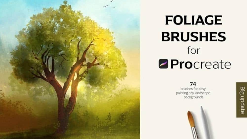 Grass Brush Procreate - Foliage Brushes - 3