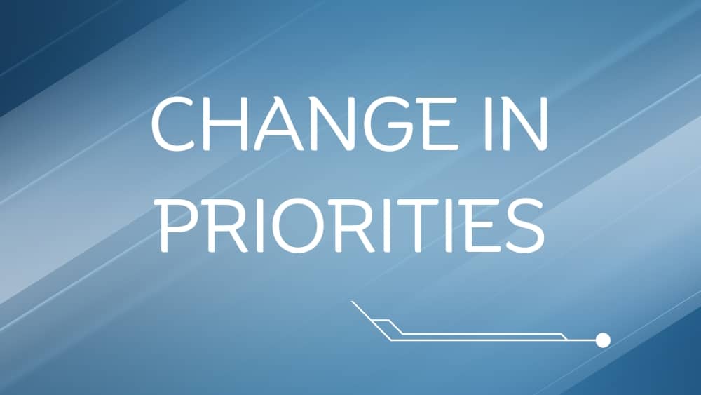 How To Approach Change in Priorities In Life