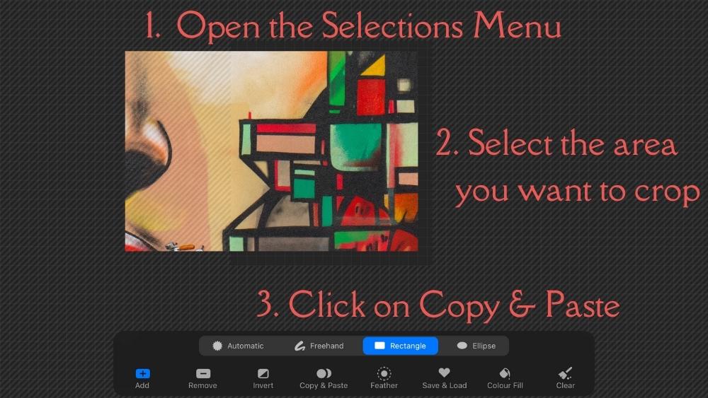 How To Crop An Image In Procreate - Detailed