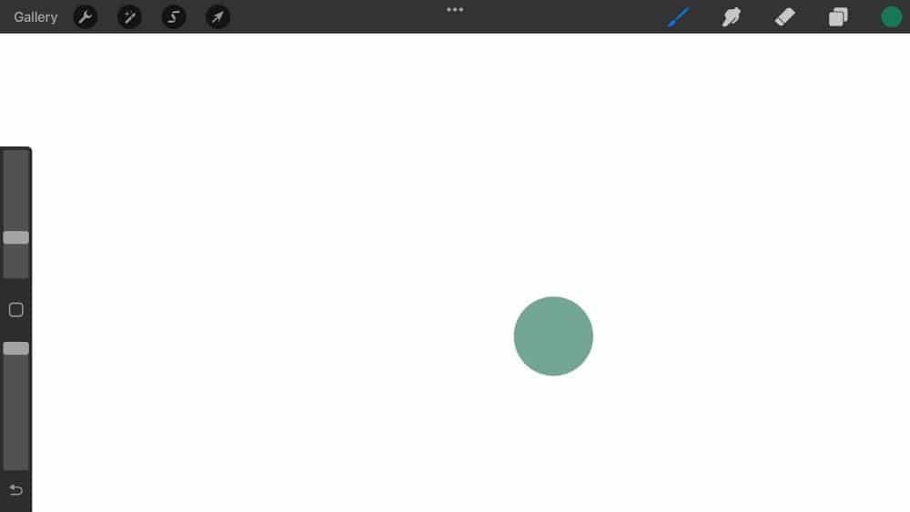 How to Make a Perfect Circle in Procreate - Step 6