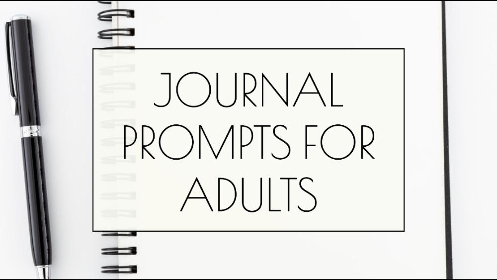 Journal Prompts for Adults Blog Banner