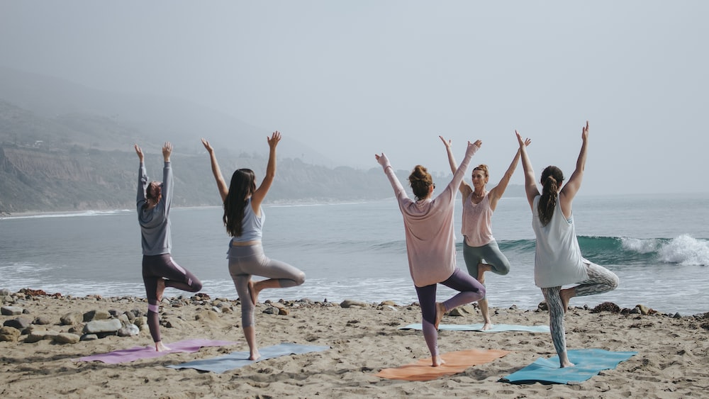 Journey to Self-Improvement: Five Women Embracing Growth on the Seashore