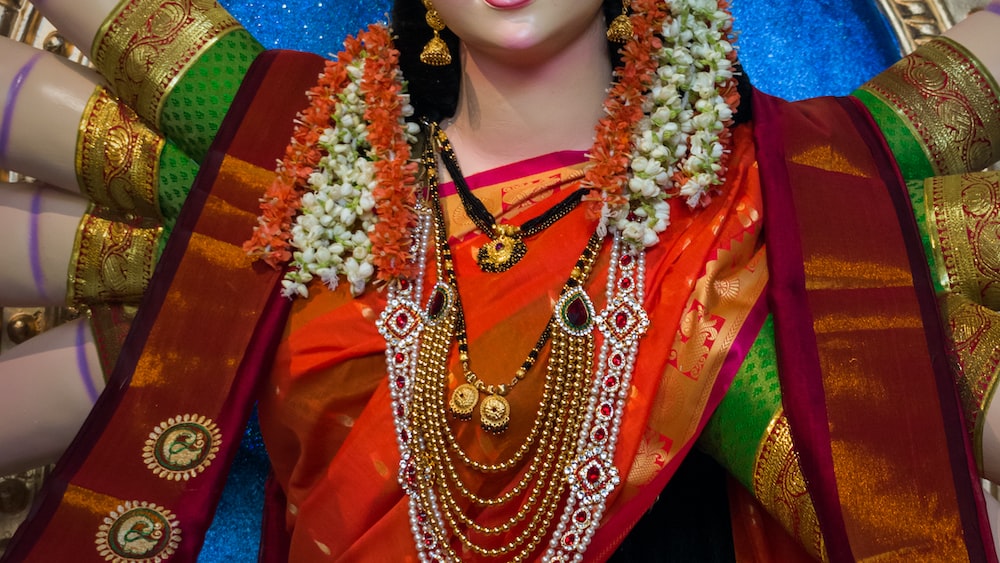 Mindful Celebration: Maa Durga Idol During Navratri Festival