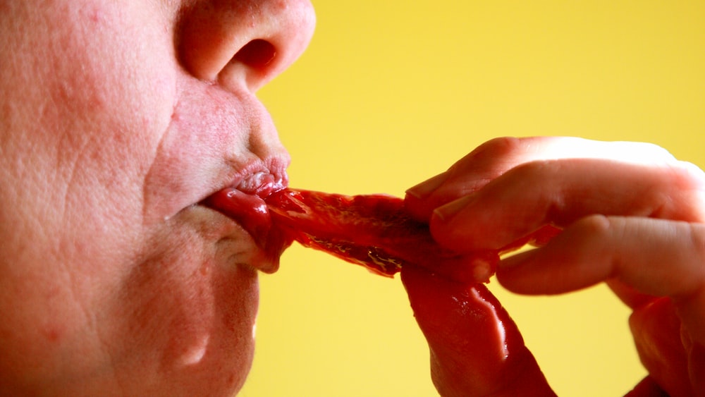 Mindful Eating with a Tangy Twist: Shane Enjoying Blood Orange