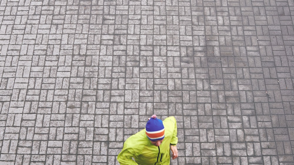Mindful Running in the City: Green Track Jacket Runner
