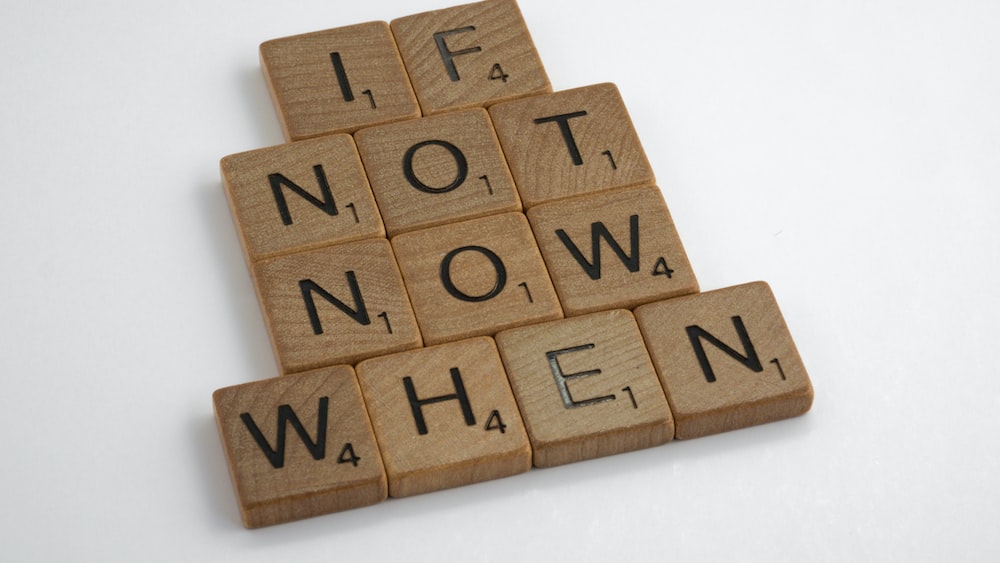 Motivational Scrabble Tiles for Overcoming Procrastination