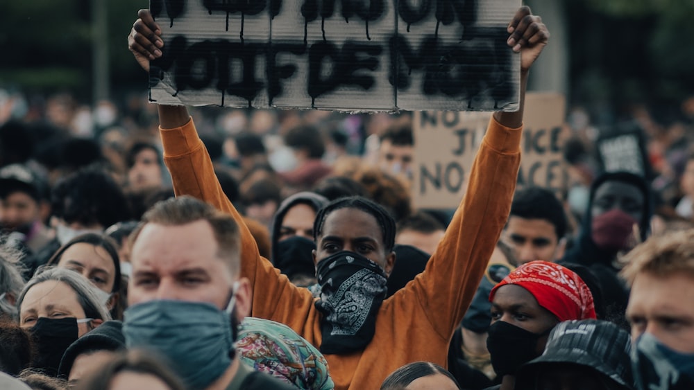 Open-mindedness and Empathy: Paris Protest Sign for Black Lives Matter