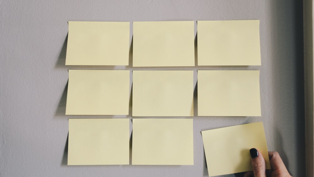 Pausing for Inspiration: Six White Sticky Notes