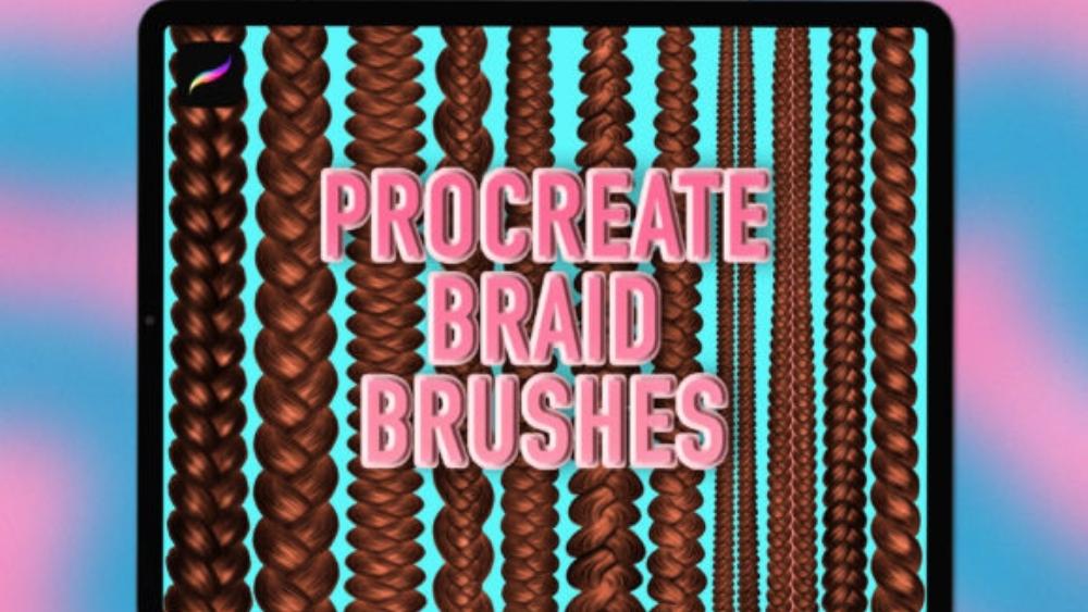 procreate free braid brush