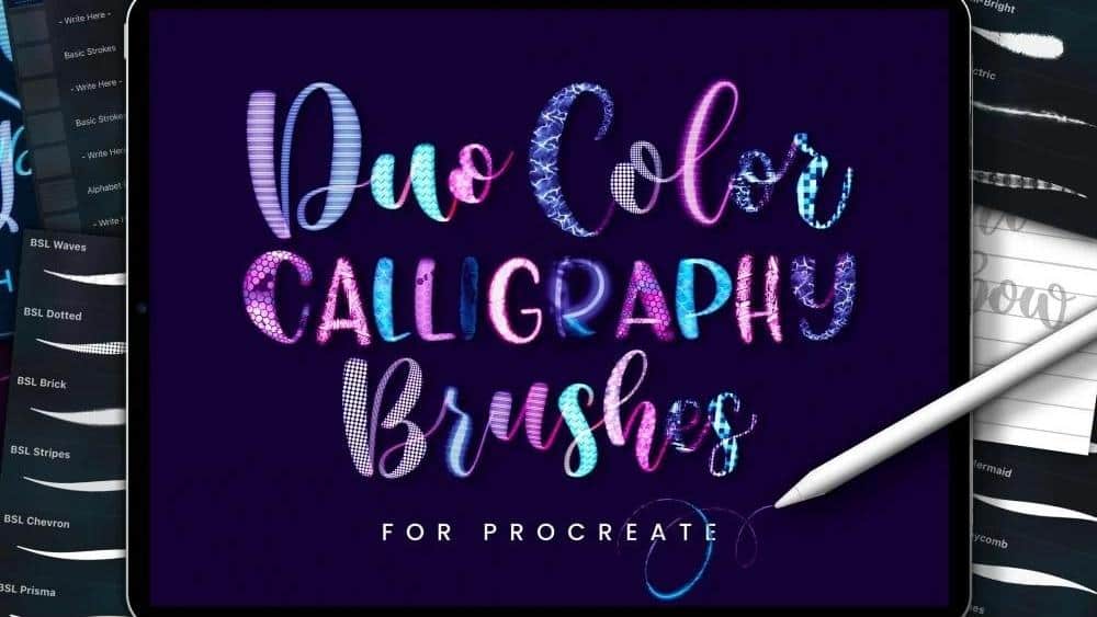 Procreate Calligraphy Brushes 3