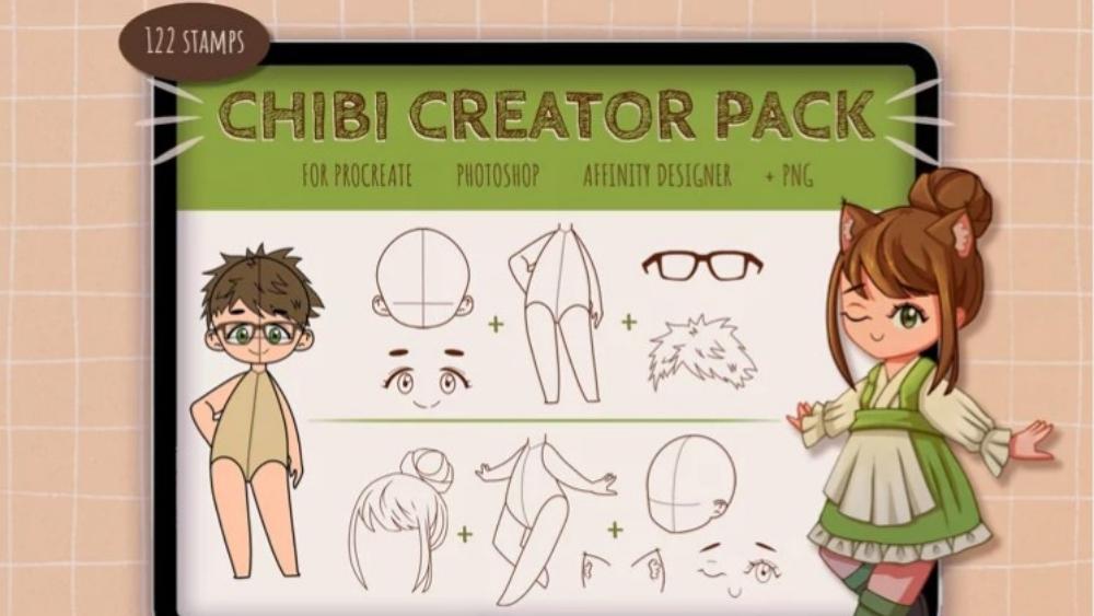 Procreate Chibi Brushes - 13