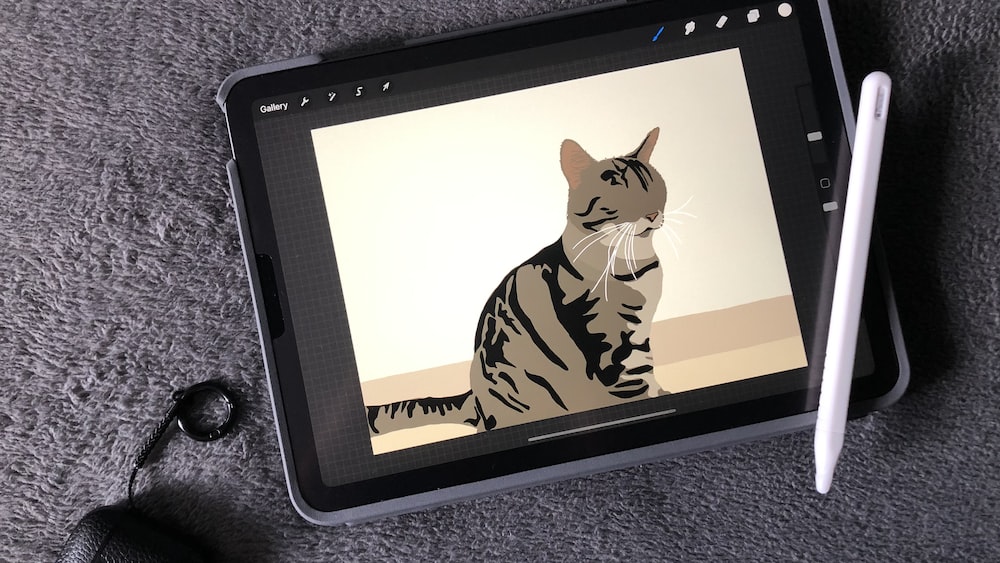 Procreate: Creative Tablet with Zebra Print Case