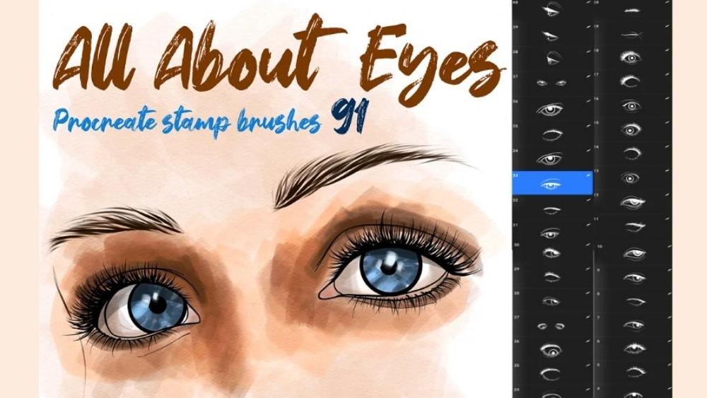 Procreate Eyelash Brush - 7