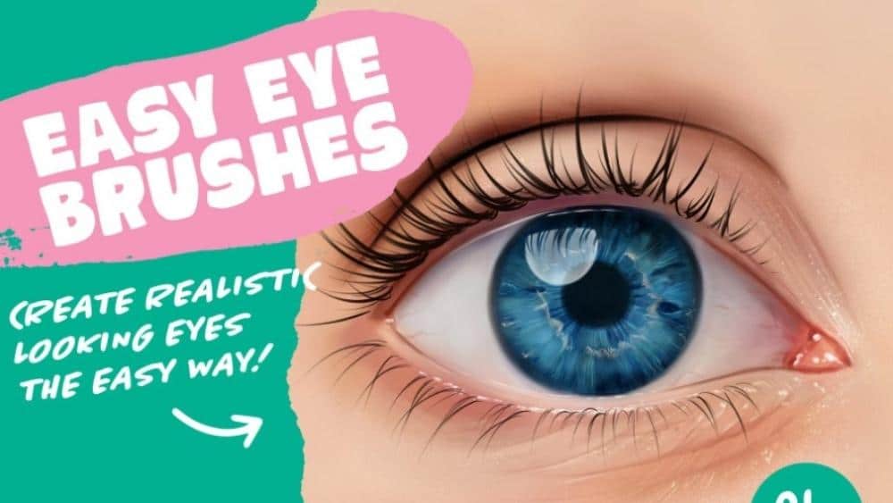 free procreate eyelash brush