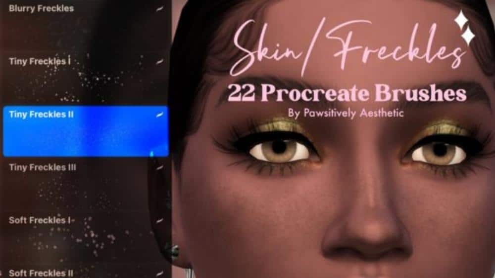 freckle procreate brush free